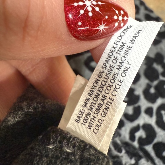 Soma WKND Leopard Print Velour Lounge Set Hoodie Pants Gray Black Size S - Picture 9 of 10